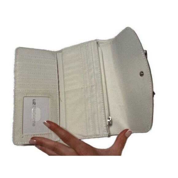 liz claiborne Pink White Green Floral Wallet - Picture 3 of 3